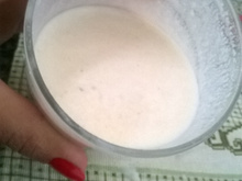 Vitamina cremosa de banana