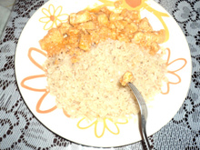 Estrogonofe leve de frango