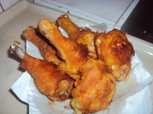 Coxas de frango crocantes