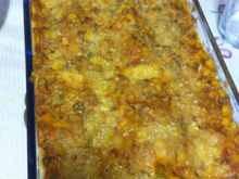 Lasanha sem presunto e queijo