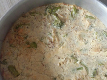 Torta de brócolis e frango cremosa light
