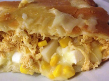 Pastel de frango com catupiry