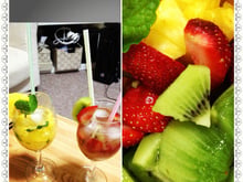 Drinks de frutas sem álcool