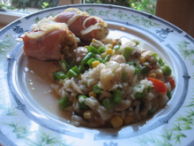 Filezinhos de frango enroladinhos