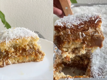 Este bolo de doce de leite com coco é tão delicioso que você não vai querer dividir com mais ninguém!