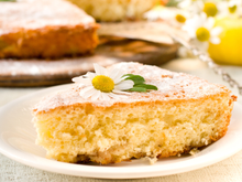 Bastou uma mordida para lembrar: este bolo de camomila é um dos mais saborosos que já experimentei