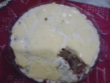 Purê de batata com carne moída