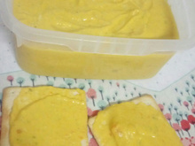 Patê de cenoura e queijo