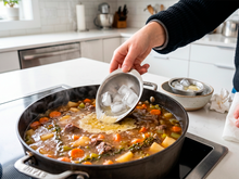 O truque do gelo na gordura de sopas e caldos funciona mesmo? TudoGostoso ensina quando vale a pena usar