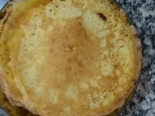 Panqueca de amido de milho com cenoura e especiarias