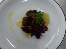 Peito de pato com molho de laranja