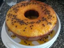 Bolo de maracujá (sem lactose, sem soja)