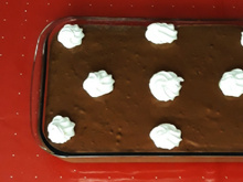 Sobremesa de suspiro com chocolate