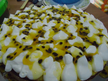 Torta pavê de maracujá