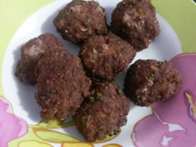 Bife de carne moída