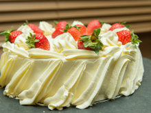 Bolo de morango ótimo para aniversário