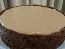 Torta de requeijão com doce de leite