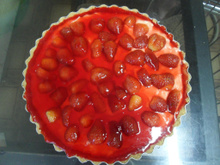 Torta fácil de morango