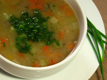 Sopa de legumes light