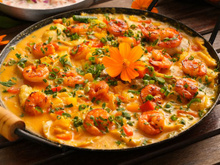 Moqueca de peixe e camarão