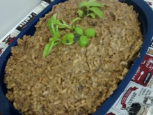 Risoto de funghi secchi ao leite