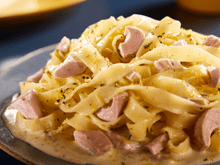 Macarrão al limone com atum