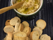 Aperitivo catupiry com alho