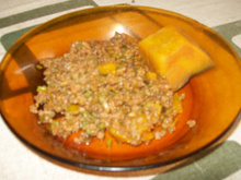 Carne moída com abóbora