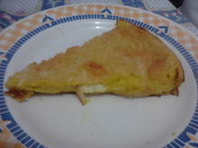 Torta de abóbora cabotiã (abóbora japonesa) salgada de liquidificador