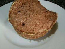 Pãozinho integral de aveia e suplemento proteico