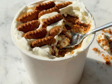 Cheesecake no pote de iogurte