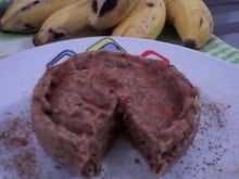 Bolo de banana e maçã de 5 minutos
