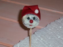 Cake pop de Papai Noel