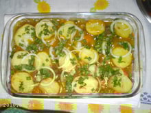 Carne ao curry com batatas e cenoura