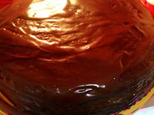 Bolo de chocolate com Bis