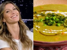 Sopa de ervilha da Gisele Bündchen: aprenda a versão leve e mais saudável da receita que todo mundo ama