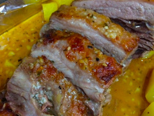 Fraldinha assada na mostarda