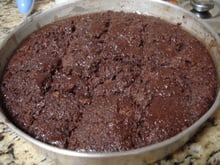 Bolo de chocolate crocante