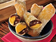 Rolinho de Banana com Chocolate