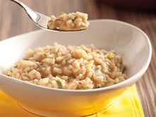 Risoto de hortelã e cheiro-verde
