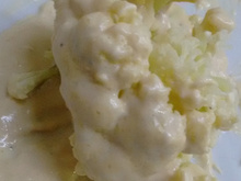 Couve-flor ao molho alfredo