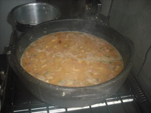 Moqueca de cação com camarão e mariscos do Duda
