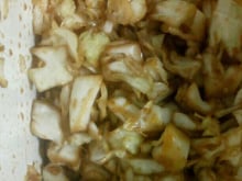 Salada de repolho com shoyu