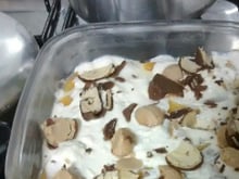 Sobremesa de pêssego e Sonho de Valsa