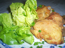 Sobrecoxas de frango crocrantes
