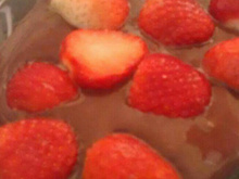 Morango com chocolate