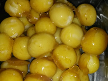 Balas de coco caramelizadas