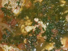 Moqueca capixaba com pirão