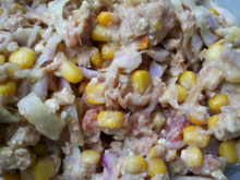 Salada de Atum, Repolho e Ricota da Ju.