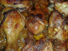 Frango assado aromático